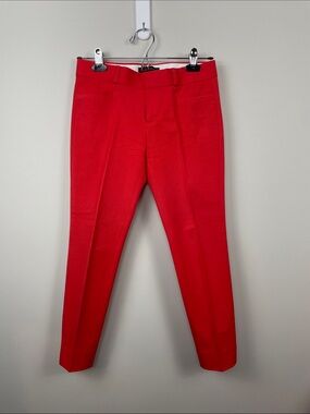 Banana Republic Red Slim Tailored Dress Pants
